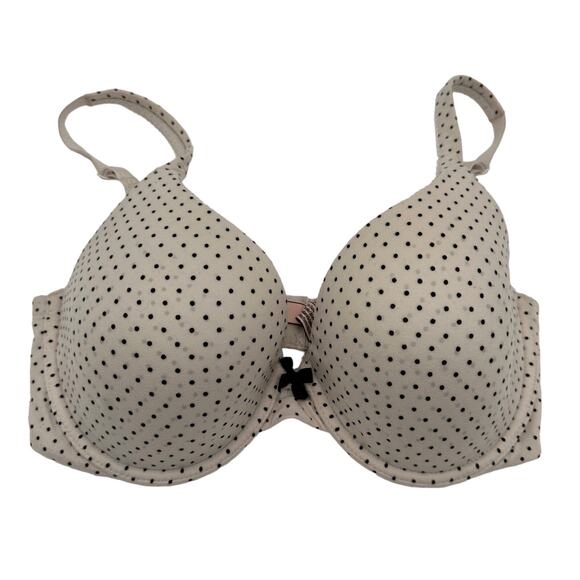 Victoria’s Secret Body By Victoria Polka Dot Lined Perfect Coverage Bra 32DD - Picture 1 of 6